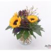 Sonnenblumen, Artischocken, Pampasgras, Black Tie und Allium