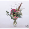 Blumenstrauß mit Hortensien, Pampasgras, Polyantharosen, Eukalyptus und Lisianthus