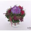 Blumenstrauß mit Heide, Hortensie, Rosen und Nelken