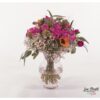 Blumenstrauß mit Astern, Sonnenblumen, Eukalyptus, Schleierkraut, Alstromerie und Veronica
