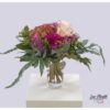 Celosia, Protea, Hortensie, Rosen, Schleierkraut und Eukalyptus