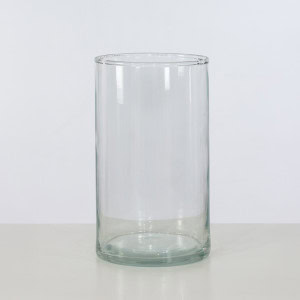 Zeitlose Glasvase in Zylinderform, 1,6 l – perfekt als Ergänzung zum Blumenstrauß