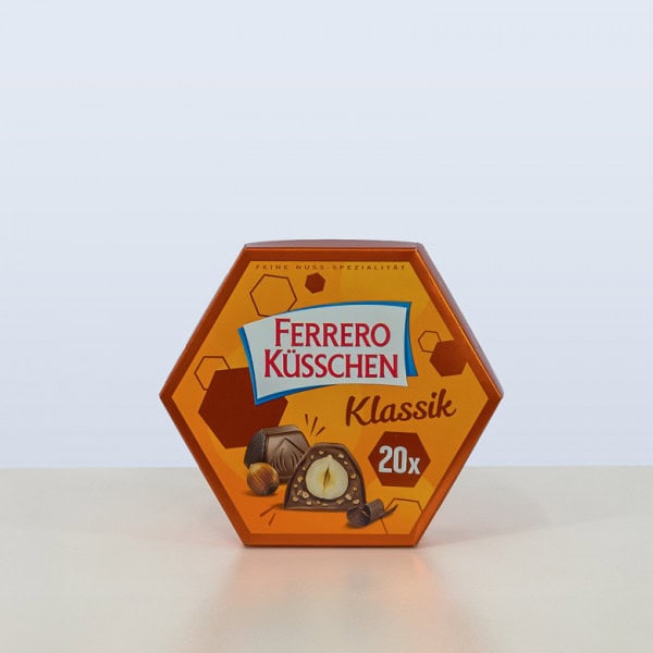 Manchmal sagt ein Küsschen mehr als tausend Worte – Ferrero Küsschen, 20 Stück, perfekt als süßes Extra.
