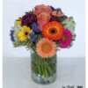 Kleiner Blumenstrauß mit Rosen, Gerbera, Nelken, Statice und Alstroemerien – farbenfroh gebunden und liebevoll arrangiert als kompaktes Geschenk für viele Anlässe.