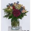 Exklusiver großer Blumenstrauß mit Rosen, Hortensien, Schleierkraut, Lisianthus, Rittersporn, Statize & Alstromerie