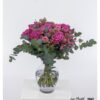 Blumenstrauß pink rosa mit Rosen und Eukalyptus