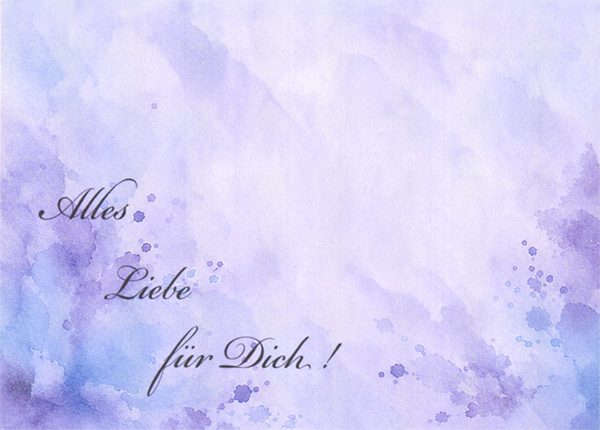 Alles Liebe für Dich